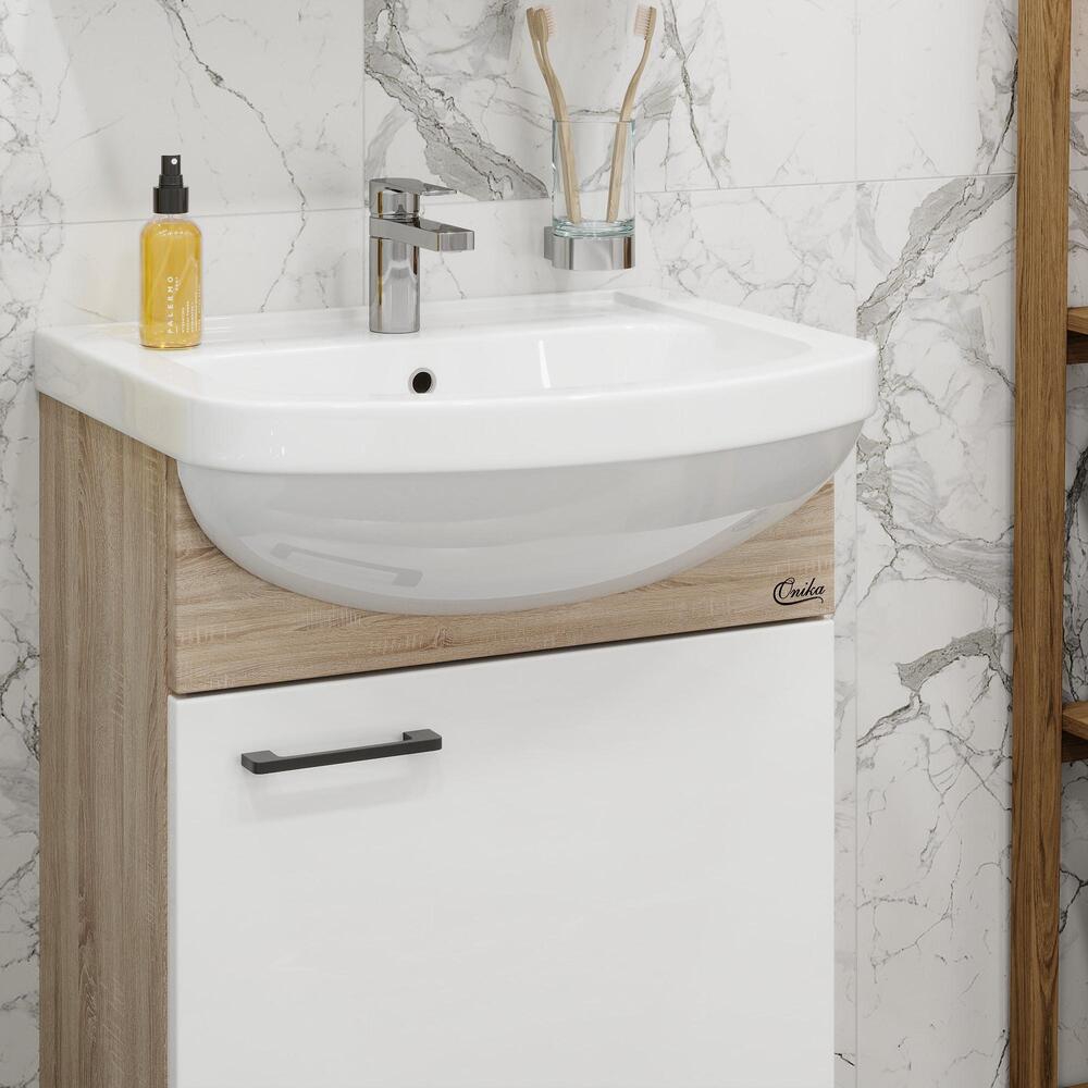 Тумба 52 см Эко 52 Black с умывальником — изображение 6