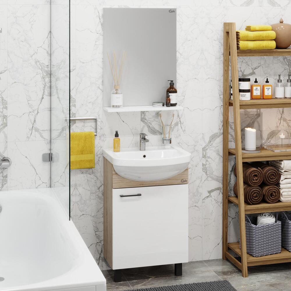 Тумба 52 см Эко 52 Black с умывальником — изображение 4