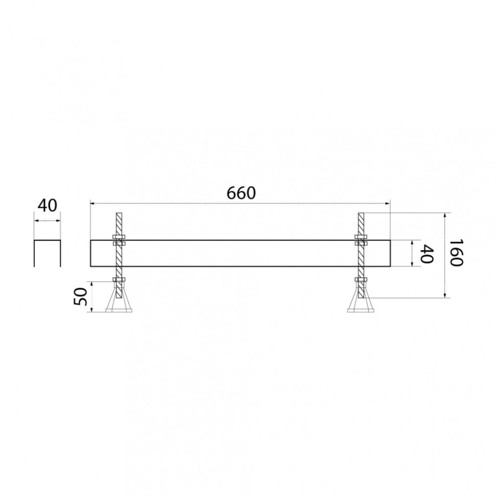 Ножки установочные для прямоугольных ванн Niagara NG-UK16 — изображение 3